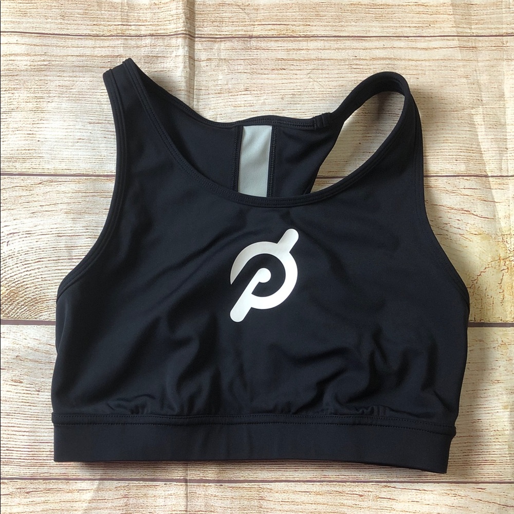 Peloton Black Essential Racerback Sports‎ Bra